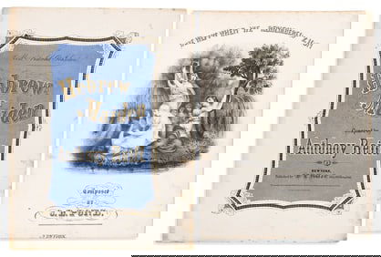 (JUDAICA.) Group of early Jewish-themed sheet music. Various places, 1837-1869 and undated