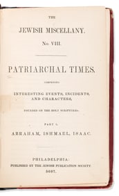 (JUDAICA.) Patriarchal Times, Comprising Interesting Events, Incidents, and Characters.