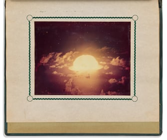 (MILITARY.) Photograph album of Operation Greenhouse, which tested the first hydrogen bombs.