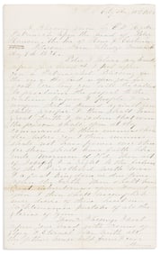 (MORMONS.) C.W. Hyde. Patriarchal blessing granted to Peter Hansen, with Hansen's citizenship