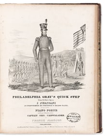(MUSIC.) Volume of American sheet music including several notable pieces. Various places, 1835-1841