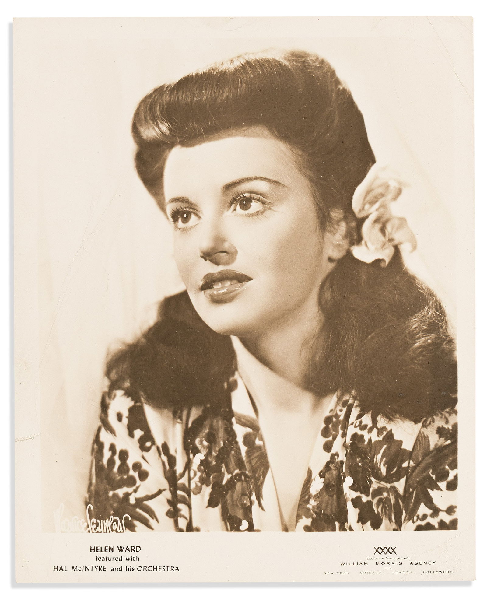 (MUSIC.) Personal photograph collection and other papers of the important jazz singer Helen Ward. (1 of 2)