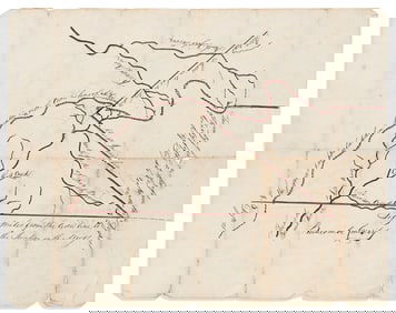 (NORTH CAROLINA.) Map of Indian boundaries in Georgia and the Carolinas. No place, not long after