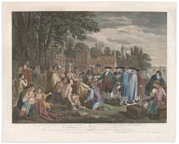 (PENNSYLVANIA.) John Hall, engraver. William Penn's Treaty with the Indians, when he Founded the