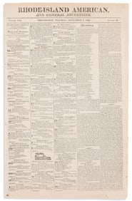 (PRESIDENTS--1823.) James Monroe. State of the Union address with the Monroe Doctrine, in the