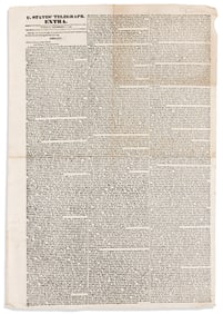 (PRESIDENTS--1829.) Andrew Jackson. First printing of his first State of the Union Message,