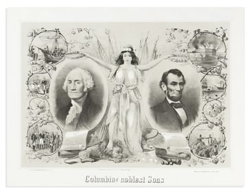 (PRESIDENTS.) Kimmel & Forster, Columbia's Noblest Sons New York: Henry & William Voight, 1865