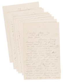 (WEST--ARIZONA.) Letter describing a conversation with stagecoach robber Pearl Hart, a gunfight at a