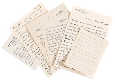 (WEST--OREGON.) Thomas Lamb Eliot. Family letters by the Portland clergyman and founder of Reed