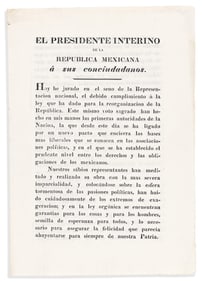 (WEST--TEXAS.) Miguel Barrag·n. El Presidente . . · sus conciudadanos, ordering that