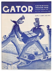 (WORLD WAR TWO.) The earliest issues of ìThe Gator News,î the newsletter of the Amphibious