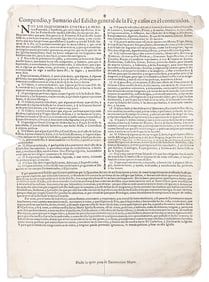 (MEXICO.) Compendio, y sumario del edicto general de la FÈ, y casos en Èl contenidos, a