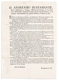 (MEXICO.) AgustÌn de Iturbide. Decree granting Indigenous people access to medical care.