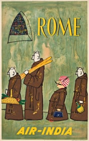 Asiart. Air - India / Rome. 1962.