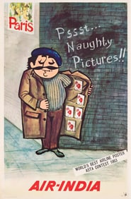 Designer Unknown. Air - India / Paris. 1963.