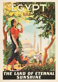 Signature Illegible. Egypt / The Land of Eternal Sunshine. Circa 1950s.