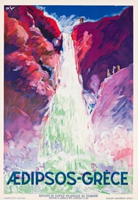 Aggelos Spachis. Aedipsos - Grèce. Circa 1930.