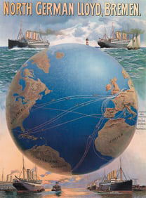 Themistokles Von Eckenbrecher. North German Lloyd, Bremen. Circa 1906.