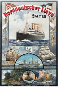 Themistokles Von Eckenbrecher. Norddeutscher Lloyd / Bremen. Circa 1906.