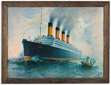 Albert F. Bishop (d'Après). Cunard Line / Aquitania. Circa 1920.
