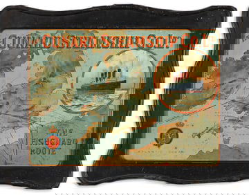 Designer Unknown. The Cunard Steamship Co / The Fishguard Route. Circa 1920s.