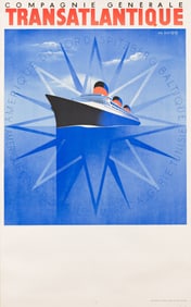 Jan Auvigne. Compagnie Generale /Transatlantique. 1937.