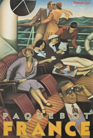 Gary R. Kelley. Paquebot France. 1979.