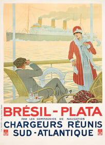 Sandy Hook (Georges Taboureau). Brésil - Plata / Chargeurs Réunis. Circa 1928.