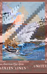 Worden Wood. Famous American Flag Ships / United States Lines. Circa 1929.