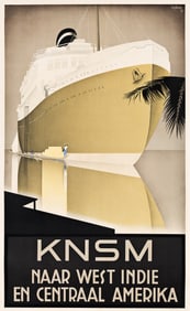 Willem Frederick Ten Broek. KNSM / Naar West Indie en Centraal Amerika. 1937.