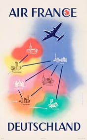 Prinz-Phoenix. Air France / Deutschland. Circa 1950.