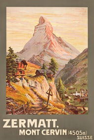 François Gos. Zermatt, Mont Cervin. 1904.