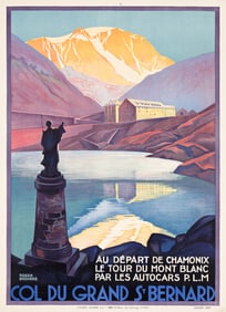 Roger Broders. Col Du Grand St. Bernard. 1927.