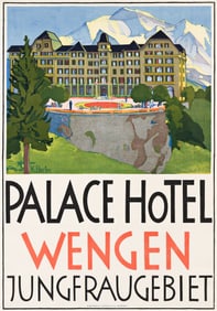 Klara Borter. Palace Hotel Wengen / Jungfraugebiet. 1928.