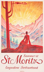 Hugo Laubi. Summer at St. Moritz. 1929.