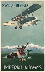 Theo Matejko. Switzerland / Imperial Airways. 1935.