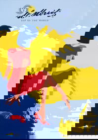 Christoph Niemann. St. Moritz / Top of the World. Circa 2010s.