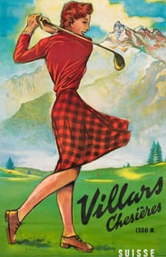 Samuel Henchoz. Villars Chesières Suisse. 1948.