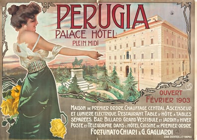 Mario Borgoni. Perugia Palace Hotel. Circa 1903.