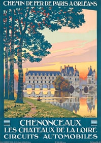 Léon Constant-Duval. Chenonceaux / Les Chateaux de la Loire. Circa 1926.