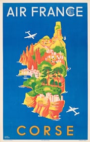 Lucien Boucher. Air France / Corse. 1949.