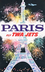David Klein. Paris / Fly TWA Jets. 1962.
