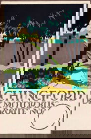 Edward McKnight Kauffer. Chingford By Motor Bus. 1920.