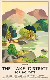 Clodagh Sparrow. Ullswater / The Lake District for Holidays. 1937.