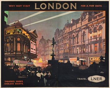 Fred Taylor. Why Not Visit London for a Few Days. Circa 1930s.