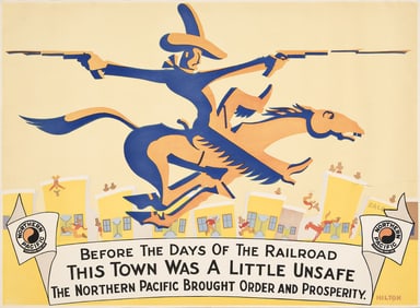 Seaverns W. Hilton. Before the Days of Railroad / Northern Pacific. Circa 1920s.