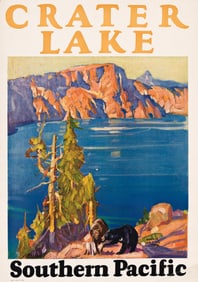 Maurice George Logan. Crater Lake / Southern Pacific. 1927.