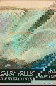 Frederic Madan. Niagara Falls / New York Central Lines. Circa 1928.