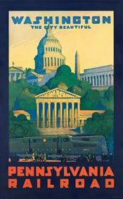 Griffith "Grif" Harold Teller. Washington The City Beautiful / Pennsylvania Railroad. 1935.