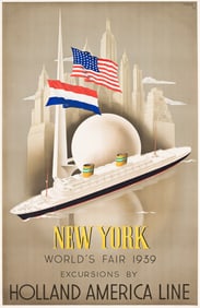 Willem Frederick Ten Broek. New York World's Fair 1939 / Holland America Line. 1938.